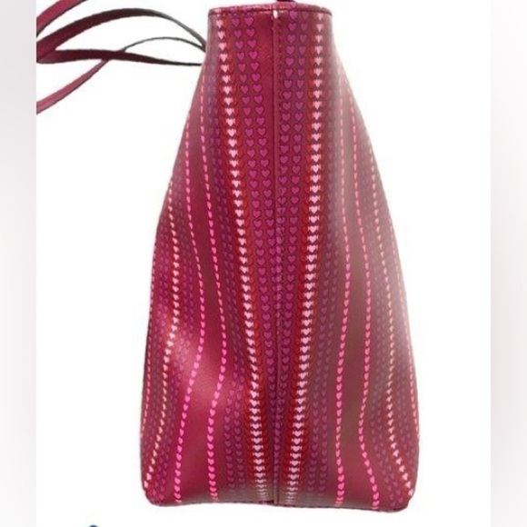 Kate Spade New York Shore Street Heart Stripe Margaretta Tote Like New - Picture 10 of 16